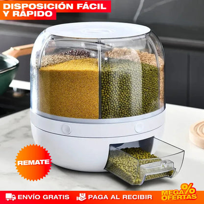 DISPENSADOR GIRATORIO 360º | ALIMENTOS Y GRANOS PROTEGIDOS