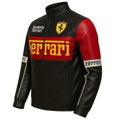 CHAQUETA LA FERRARI SCUDERIA - CUERO