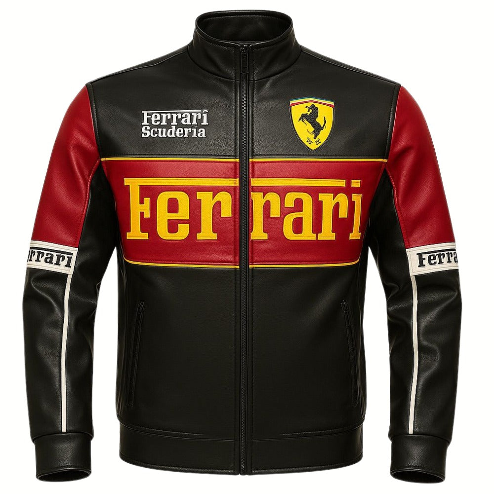 CHAQUETA LA FERRARI SCUDERIA - CUERO