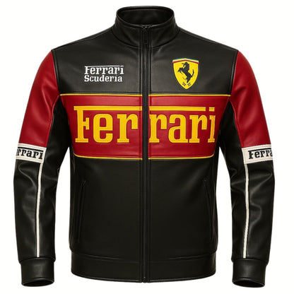 CHAQUETA LA FERRARI SCUDERIA - CUERO