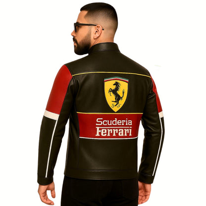 CHAQUETA LA FERRARI SCUDERIA - CUERO