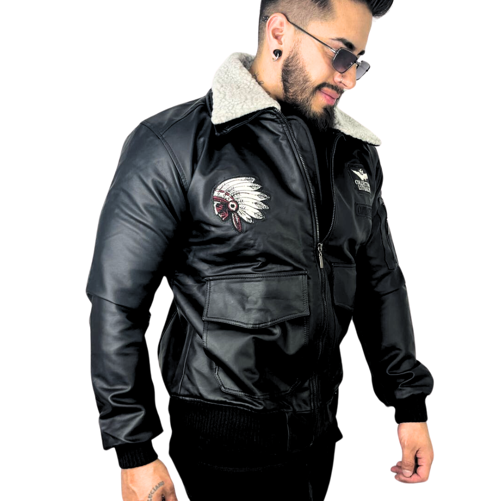 CHAQUETA INDIAN - CUERO GENUINO